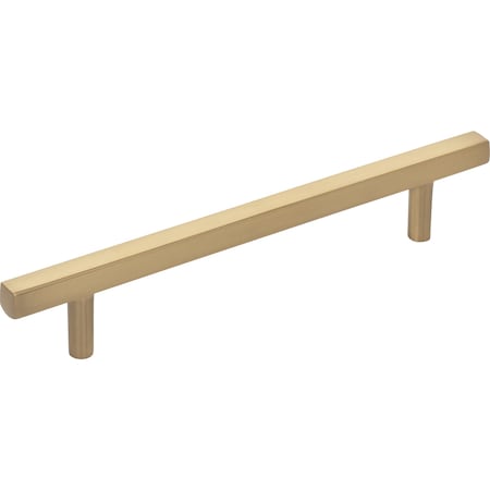 Jeffrey Alexander 128 mm Center-to-Center Satin Bronze Square Dominique Cabinet Bar Pull 845-128SBZ